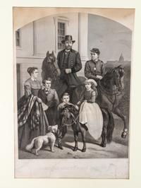 A Group of American Prints, after Currier & Ives, , some hand colored, 19 total.