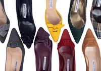 Nine Pairs of Manolo Blahnik Shoes