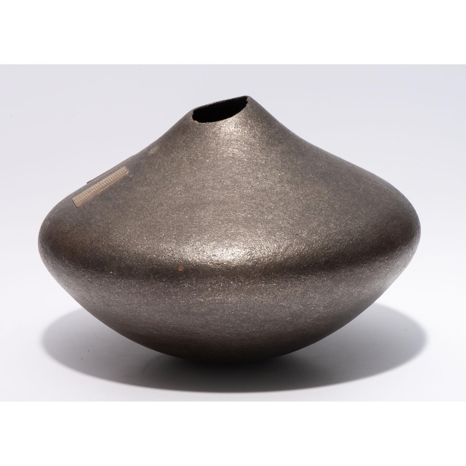 Micaceous Blackware Pottery Jar
