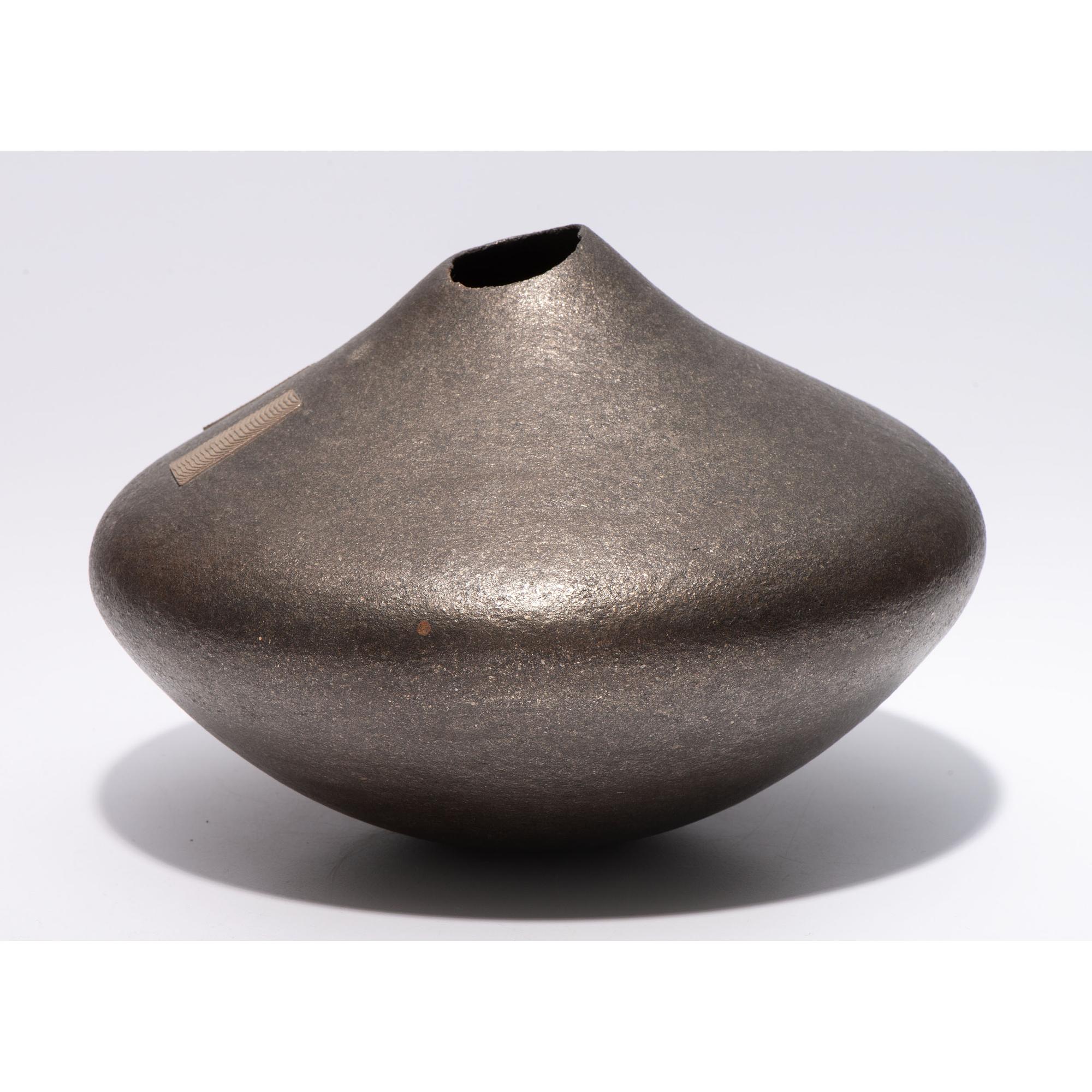 Micaceous Blackware Pottery Jar