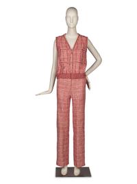 Chanel Red-White Tweed Ensemble, 2001