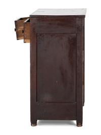 A Country Federal Cherrywood Two Drawer Jelly Cupboard