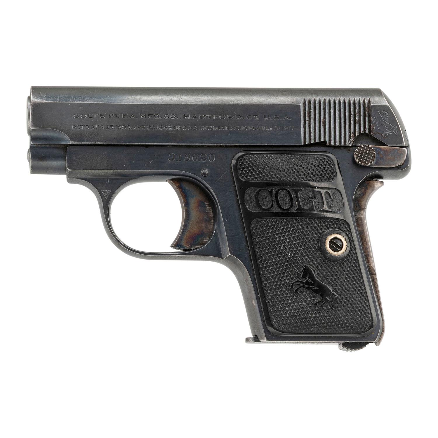 **Colt Model 1908 Hammerless .25 Vest Pocket Pistol