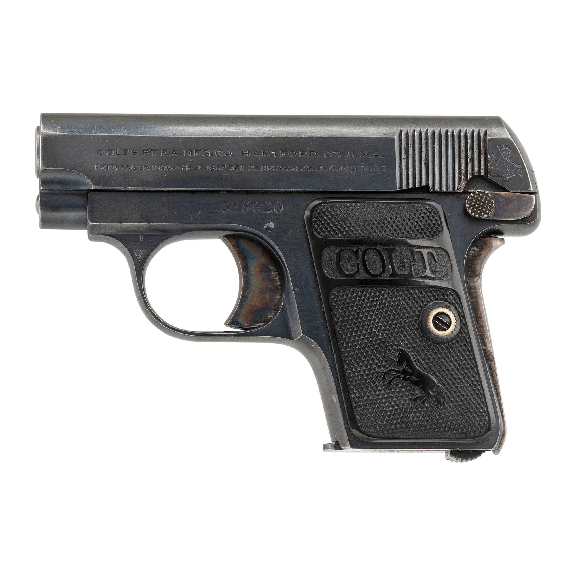 **Colt Model 1908 Hammerless .25 Vest Pocket Pistol