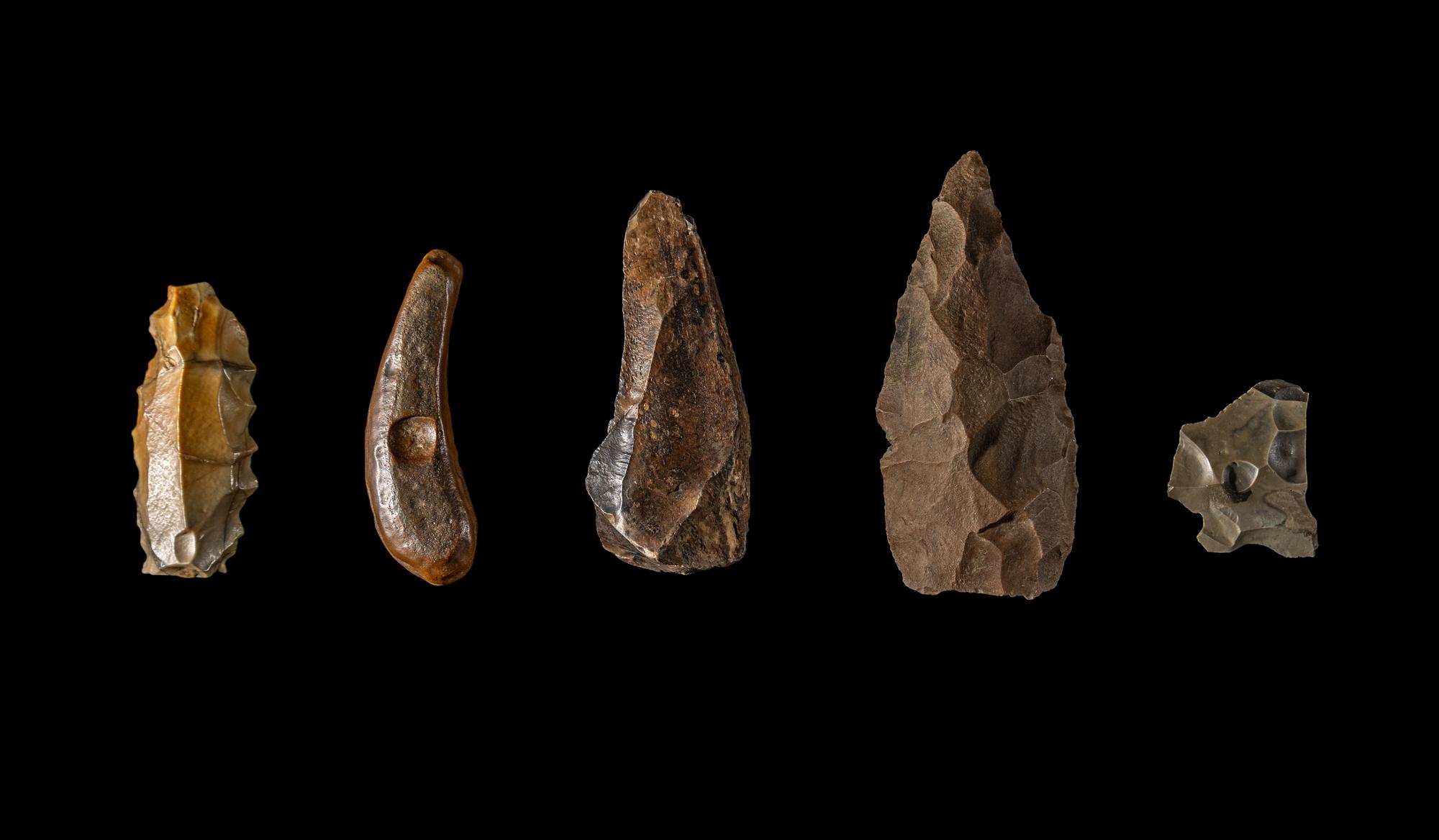 Five Neolithic Flint Blades