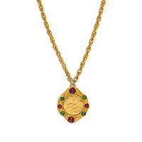 Chanel, Pâte de Verre-Studded Pendant Necklace