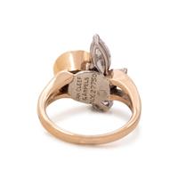 VAN CLEEF & ARPELS, COLORED DIAMOND AND DIAMOND RING