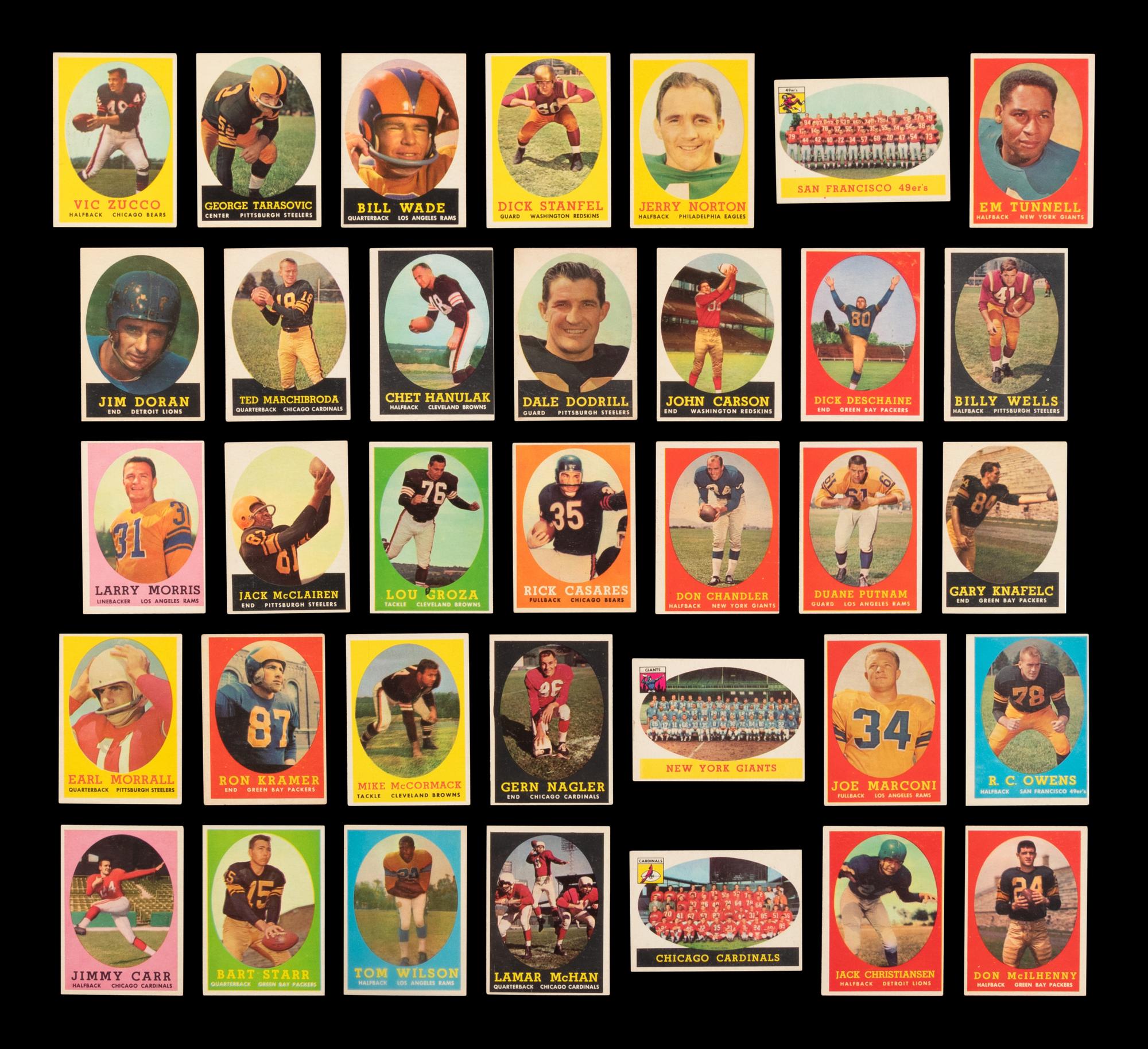 A Near Set of 1958 Topps Football Cards (131/132)