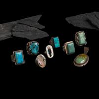 Navajo and Zuni Rings and Pendant