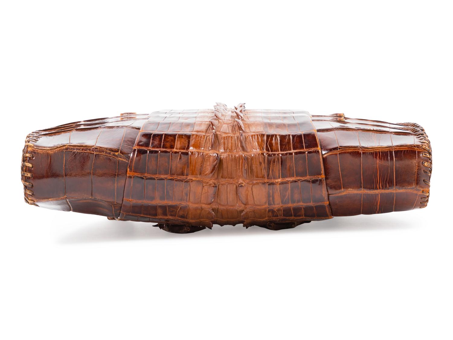 Brown Alligator Bag