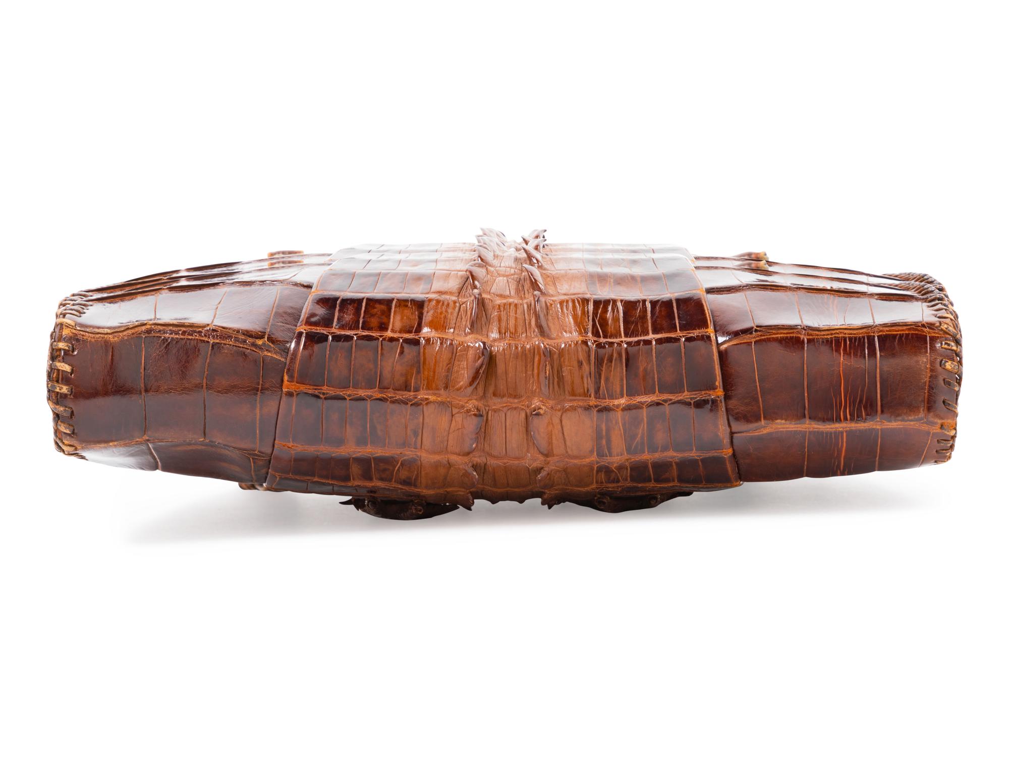 Brown Alligator Bag