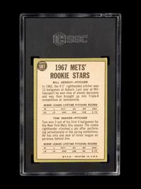 A Group of Tom Seaver Topps Baseball Cards Including 1967 Rookie Card No. 581 (SGC 3 VG),