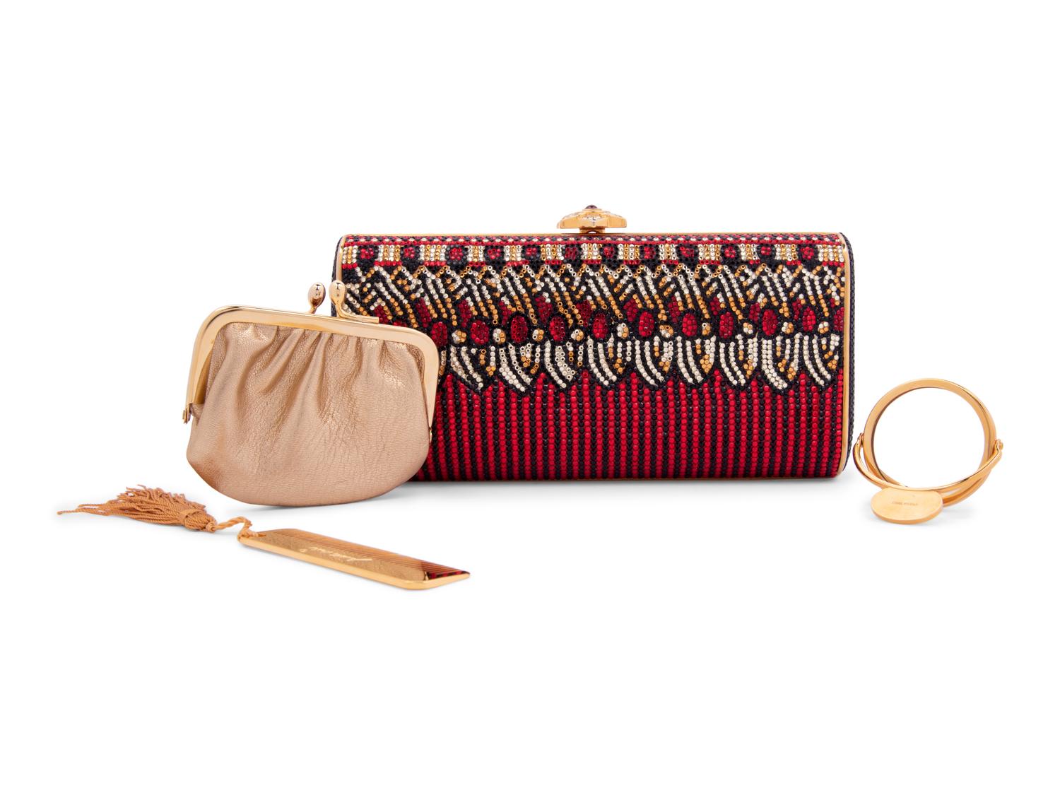 Judith Leiber Geometric Patterned Minaudière