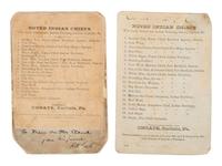 CHOATE, John N. (1848-1902), photographer. 3 cabinet cards of "Noted Indian Chiefs."