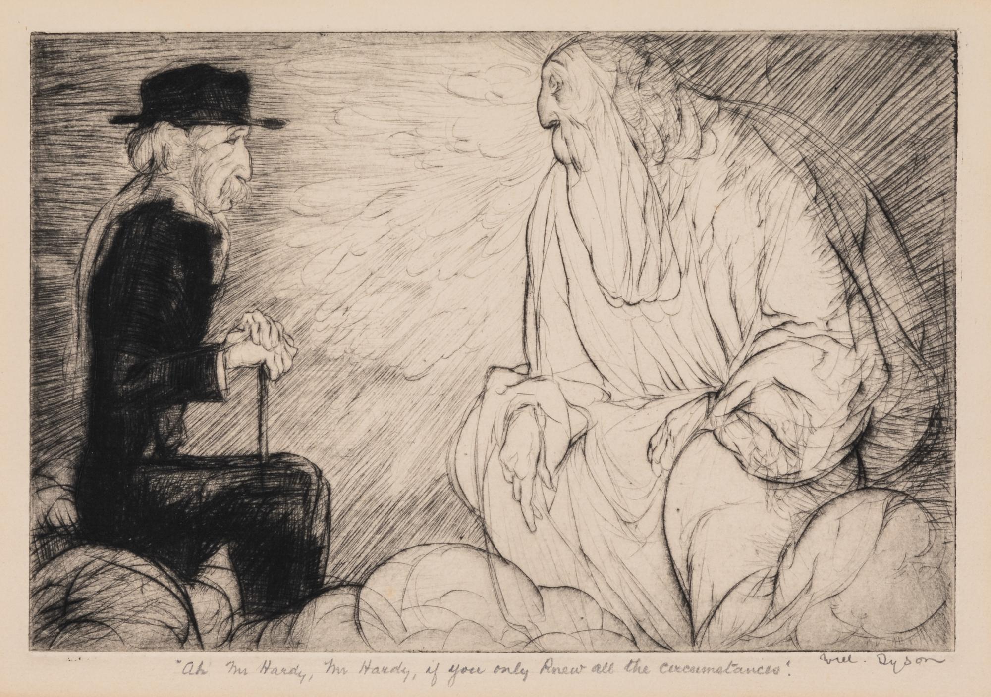 William Henry Dyson, (Australian, 1880-1938), Ah, Mr. Hardy, Mr. Hardy, if you only knew all the circumstances and The Higher Literati