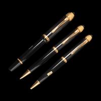 A Montblanc Limited Edition Voltaire Fountain Pen, Rollerball Pen and Mechanical Pencil Set