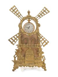 An English Silver Plated Pocket Watch Stand and Pocket Watch by M J Tobias & Co., Liverpool