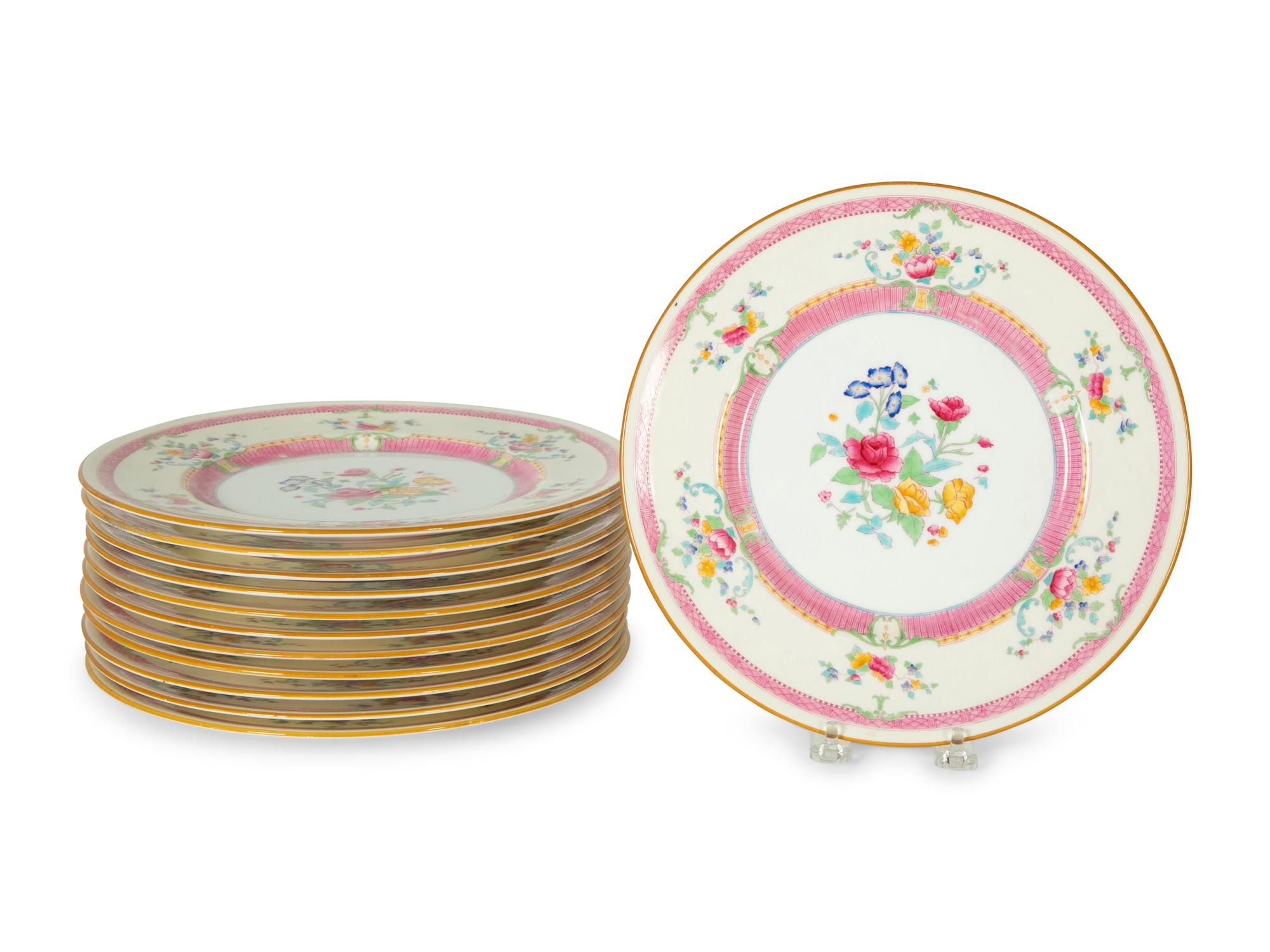 A Royal Doulton Porcelain Dinner Service in the Charlotte Pattern
