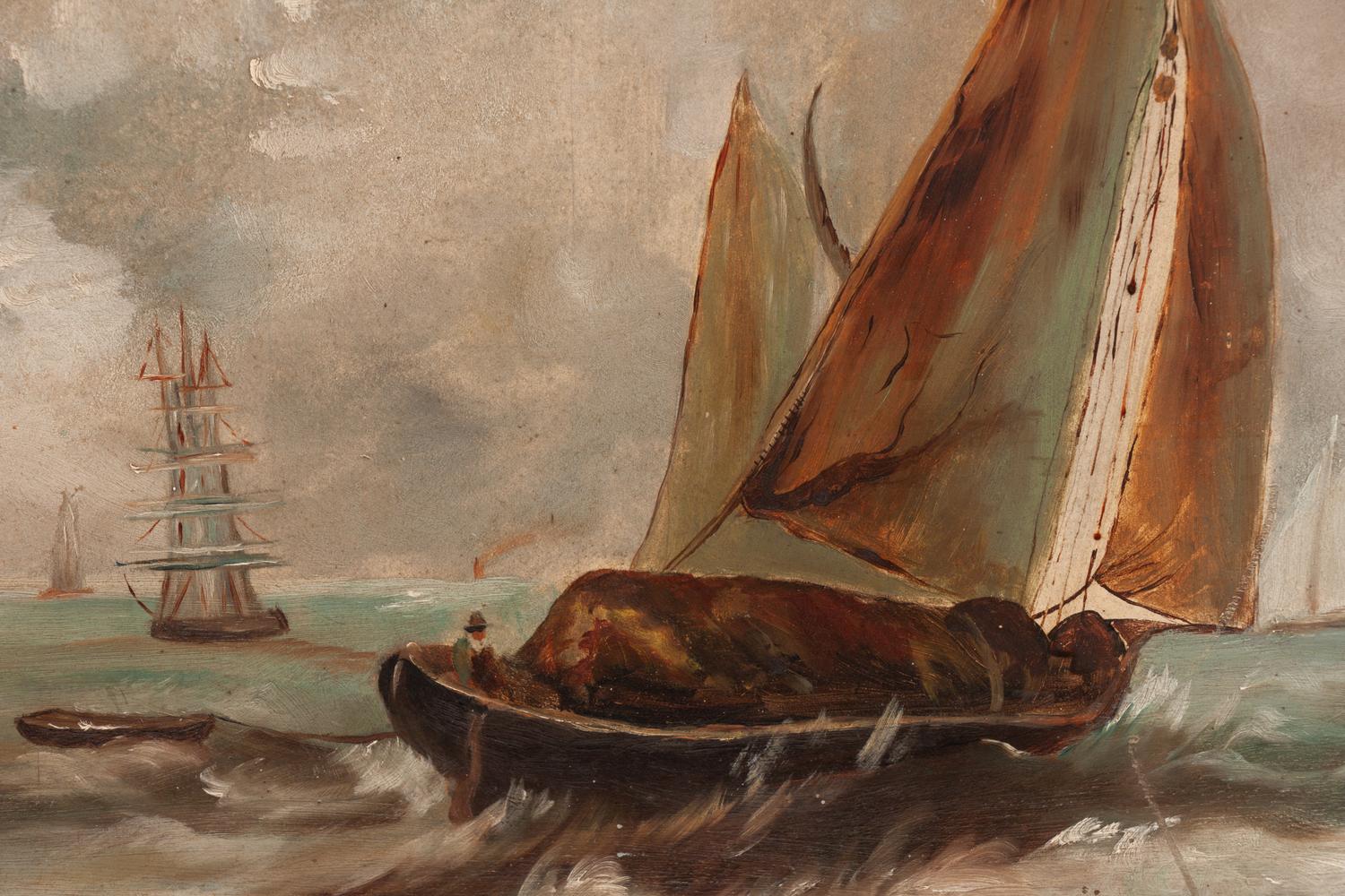 An Oil on Artist Board Seascape