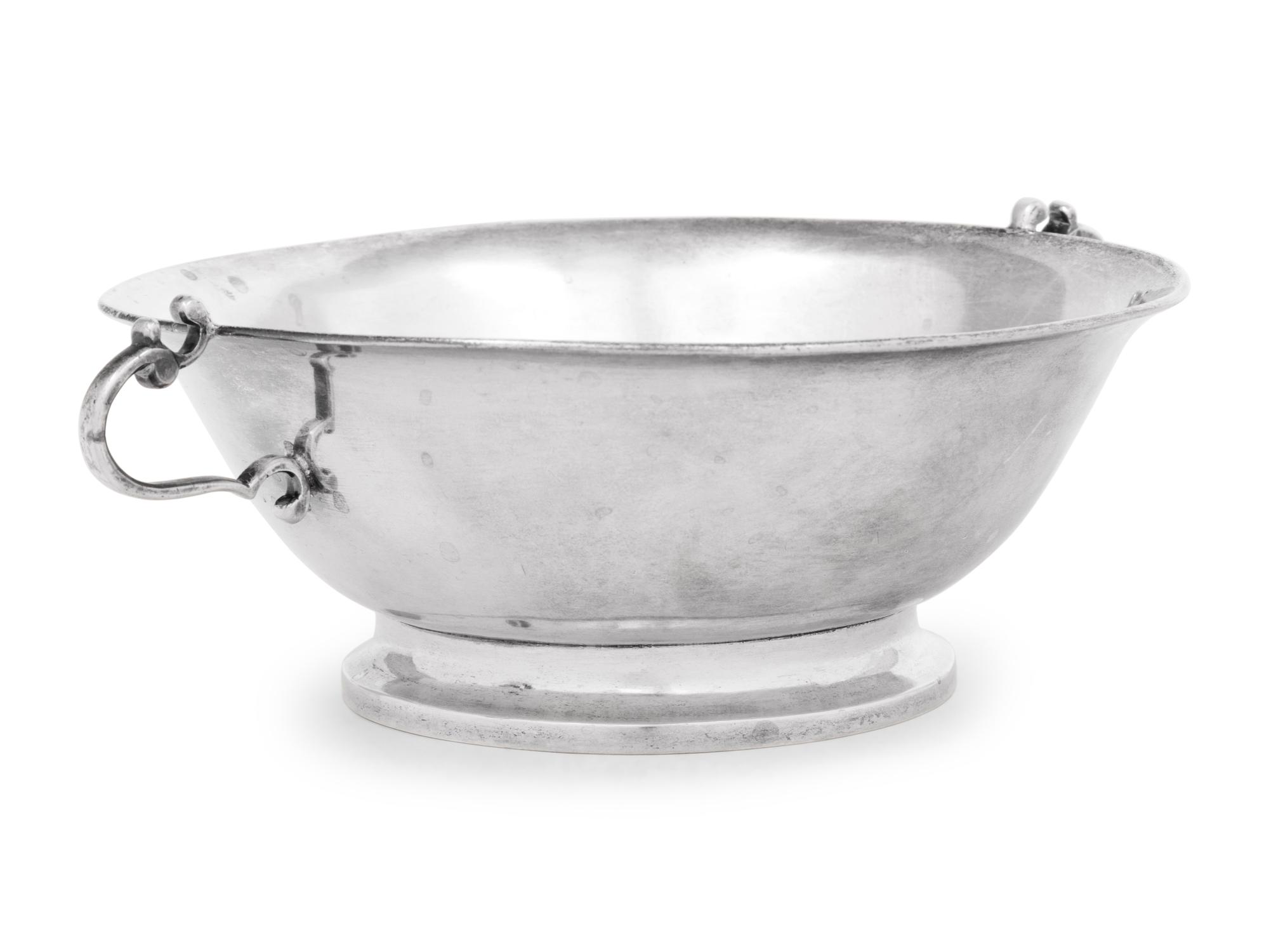 A Continental Silver Handled Bowl