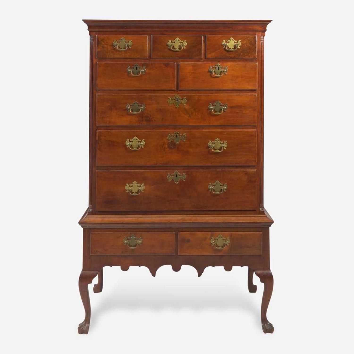 A Queen Anne walnut chest-on-frame Probably Philadelphia, PA, circa 1770