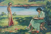 Francesco J. Spicuzza (American, 1883–1962) — Big Cedar Lake, Wisconsin
