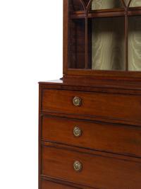 A George III Mahogany "Rent Collector's" Secretary Bookcase