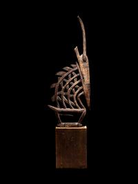 A Bamana Wood Antelope (Chiwara)