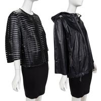 Two Leather Coats: Akris, Brunello Cucinelli