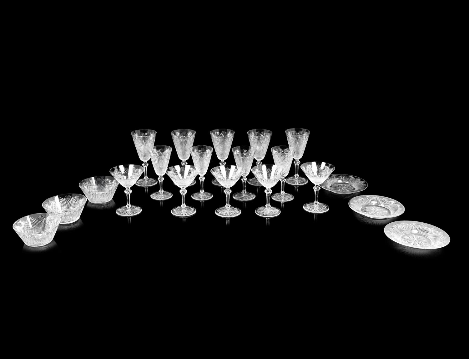 A Baccarat Nonancourt Stemware Service