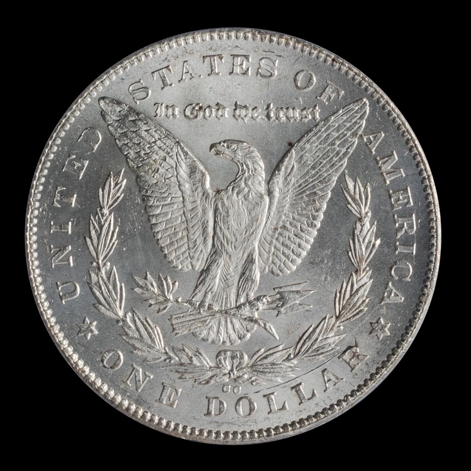 A United States 1878-CC Morgan Silver Dollar Coin