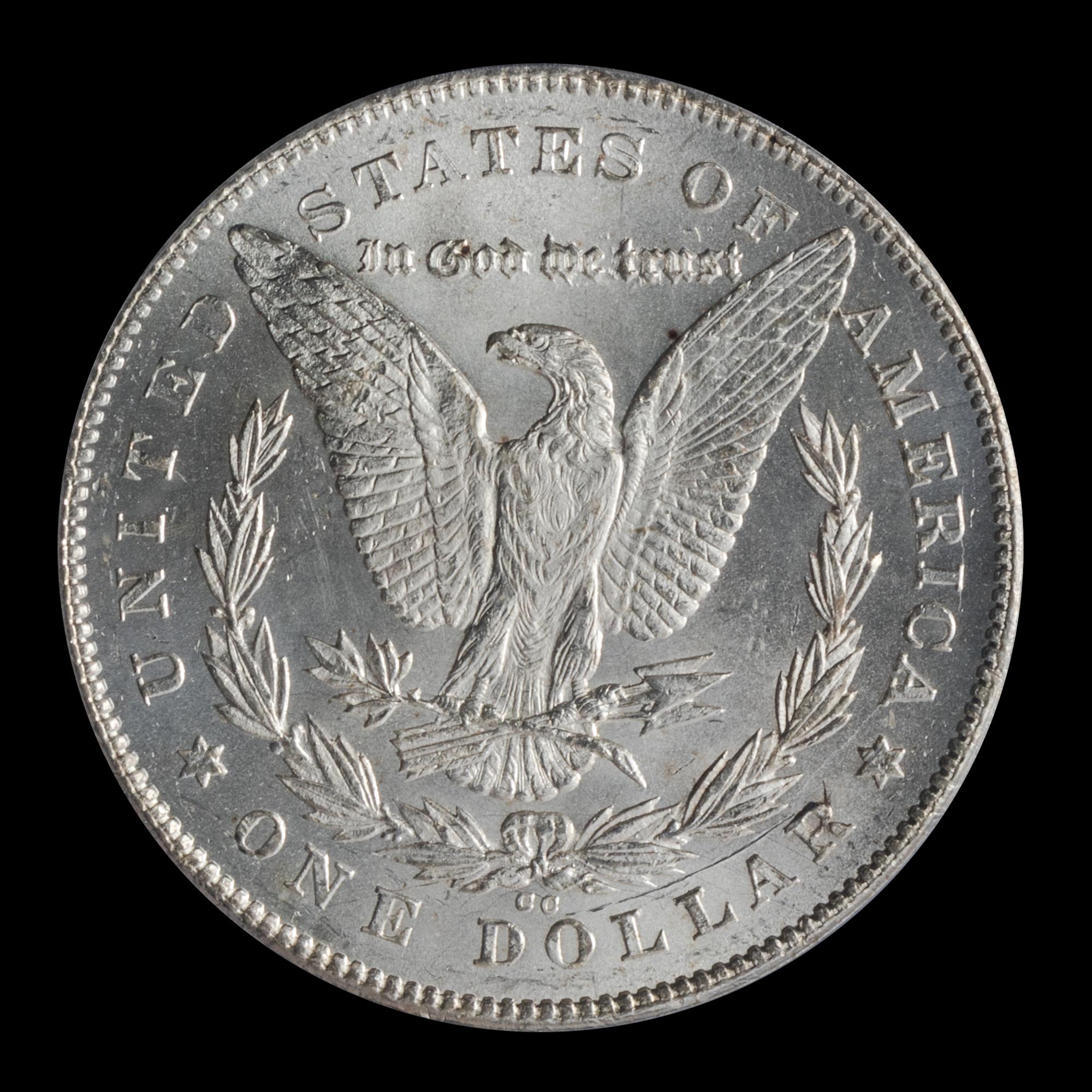 A United States 1878-CC Morgan Silver Dollar Coin