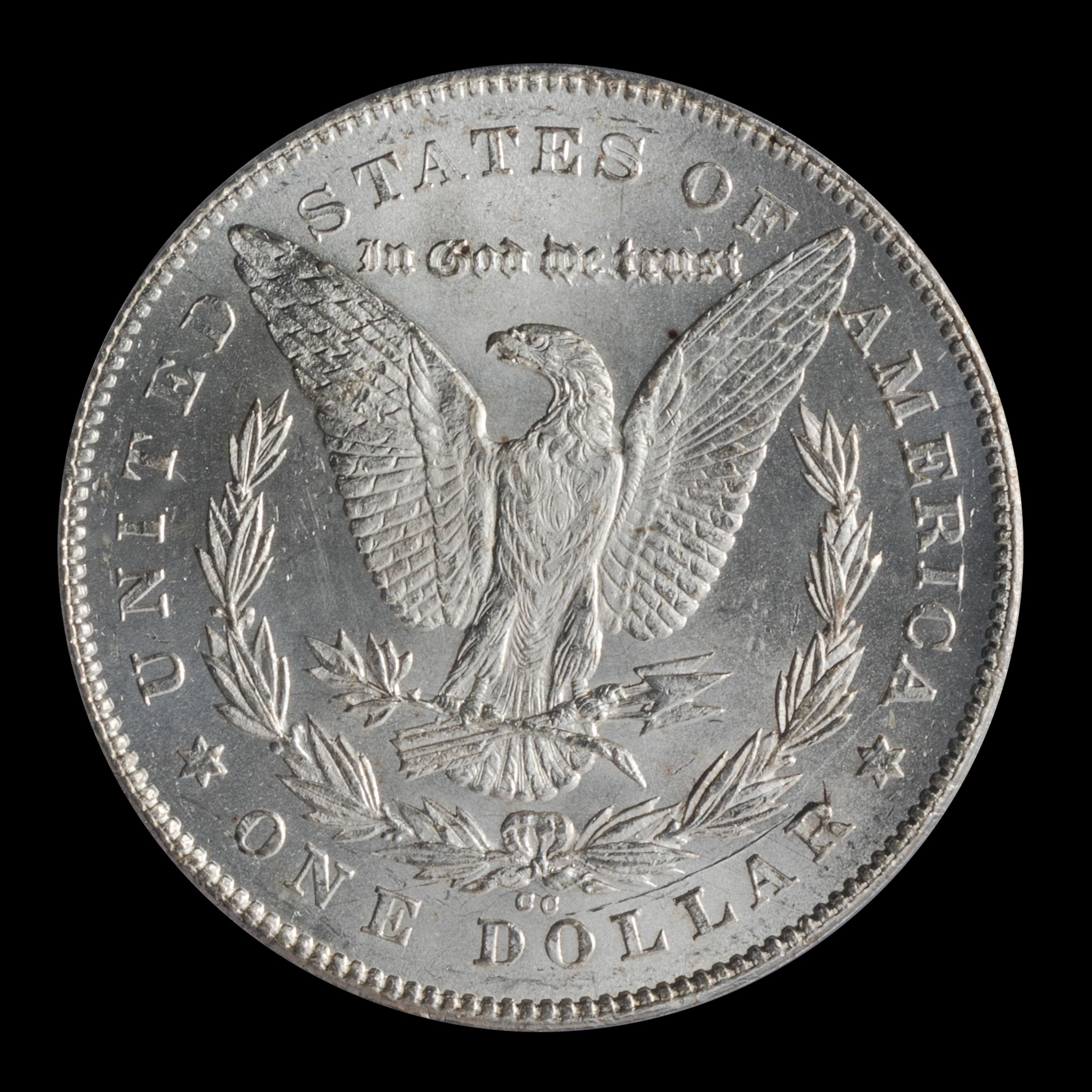 A United States 1878-CC Morgan Silver Dollar Coin