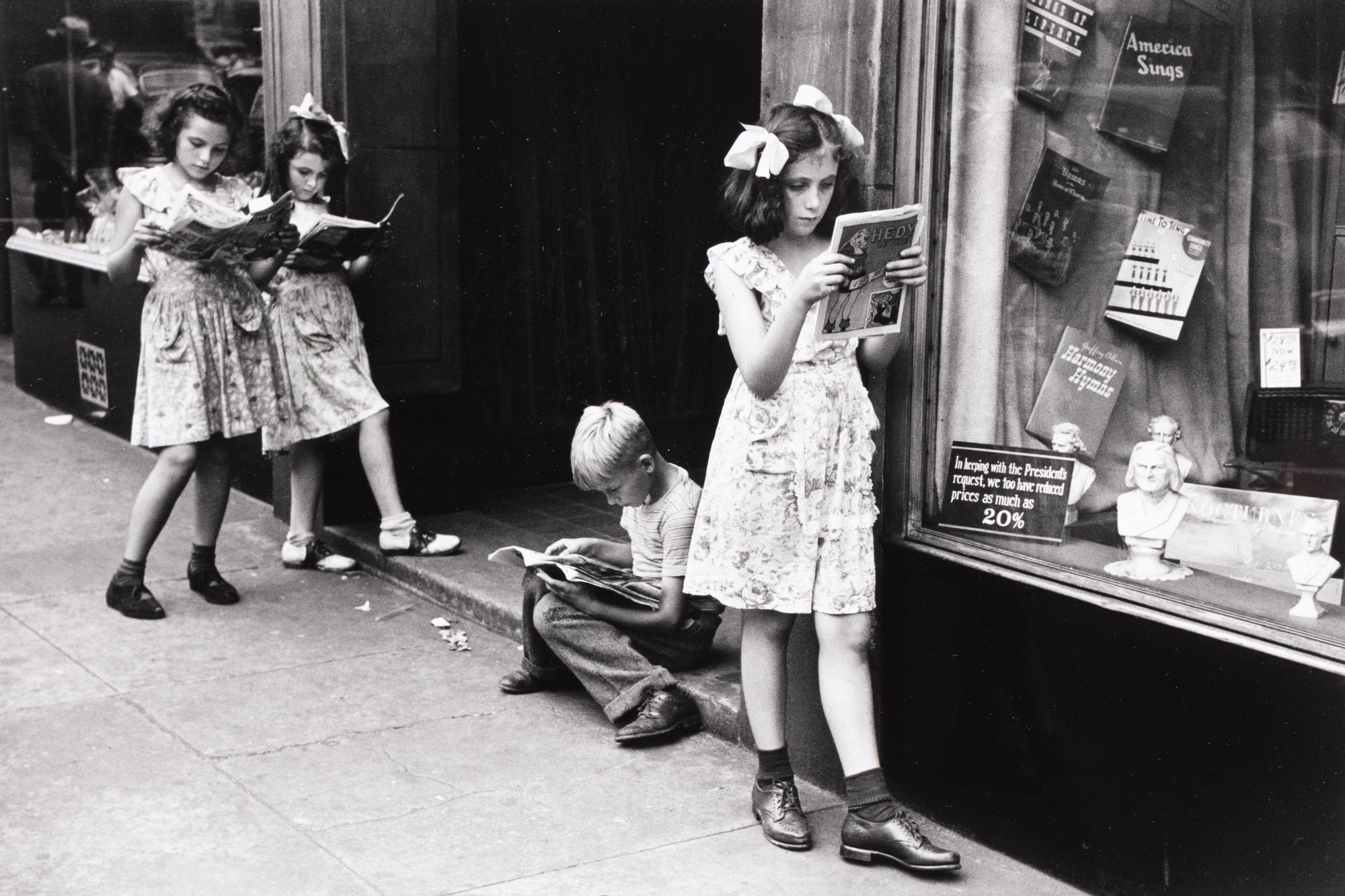 Ruth Orkin (1921-1985) Comic Book Readers, 1947