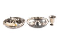 Civil War-period collapsible silver candlesticks.
