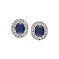 SAPPHIRE AND DIAMOND EARRINGS