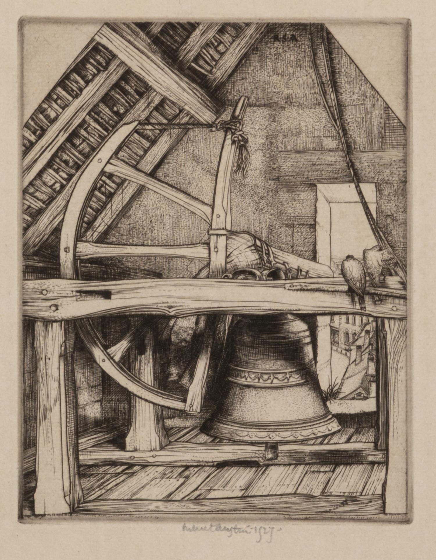 Robert Austin, (English, 1895-1973), The Pack Bridge, 1926, and Bell No. 1, 1927