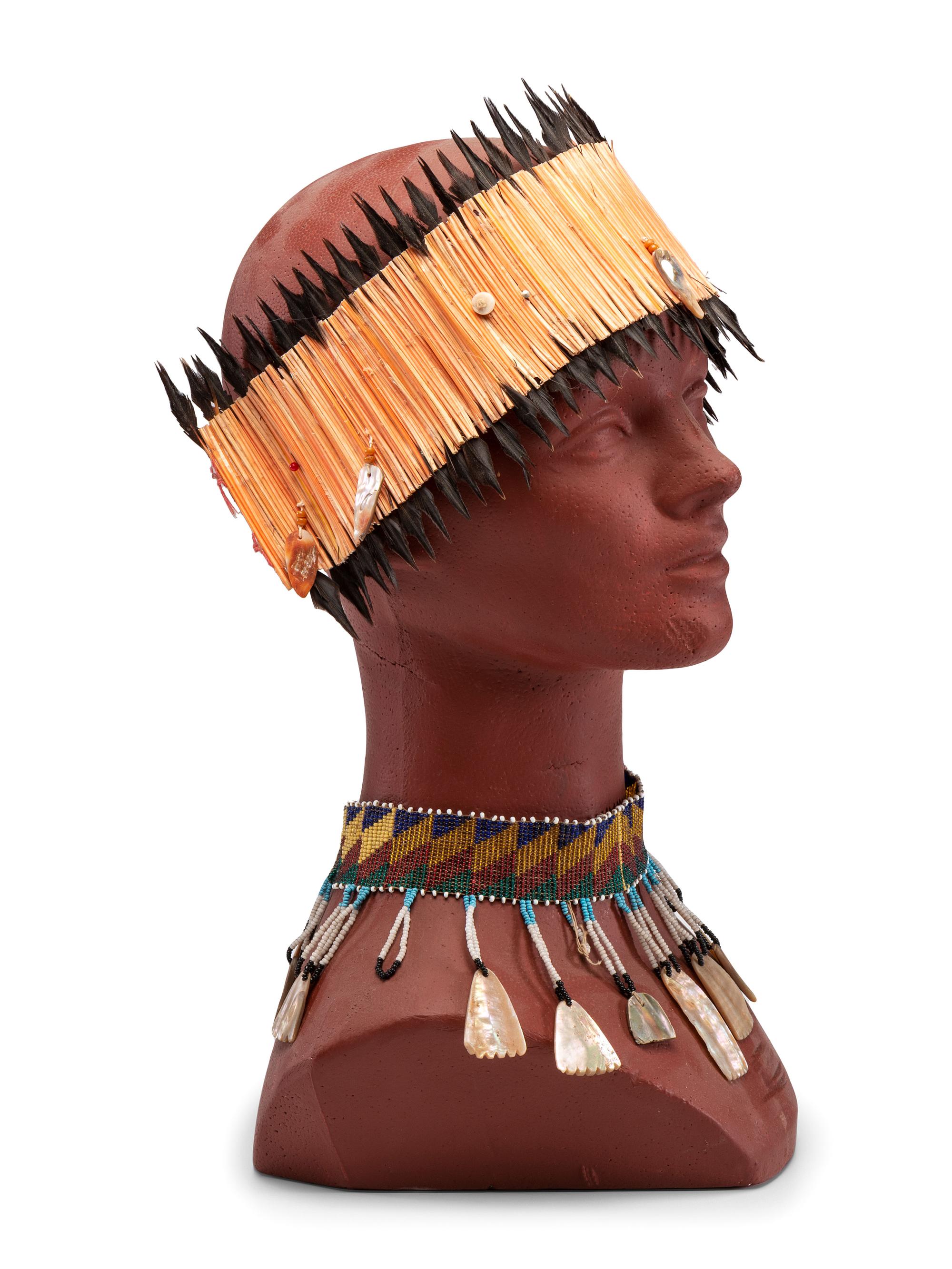 Pomo Headband and Shell Necklace