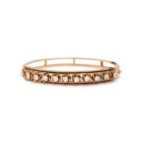 DIAMOND AND ENAMEL BANGLE BRACELET