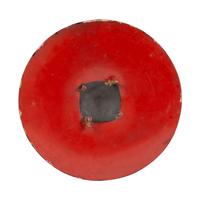 Edo-Period Japanese Jingasa with Hineno Mon