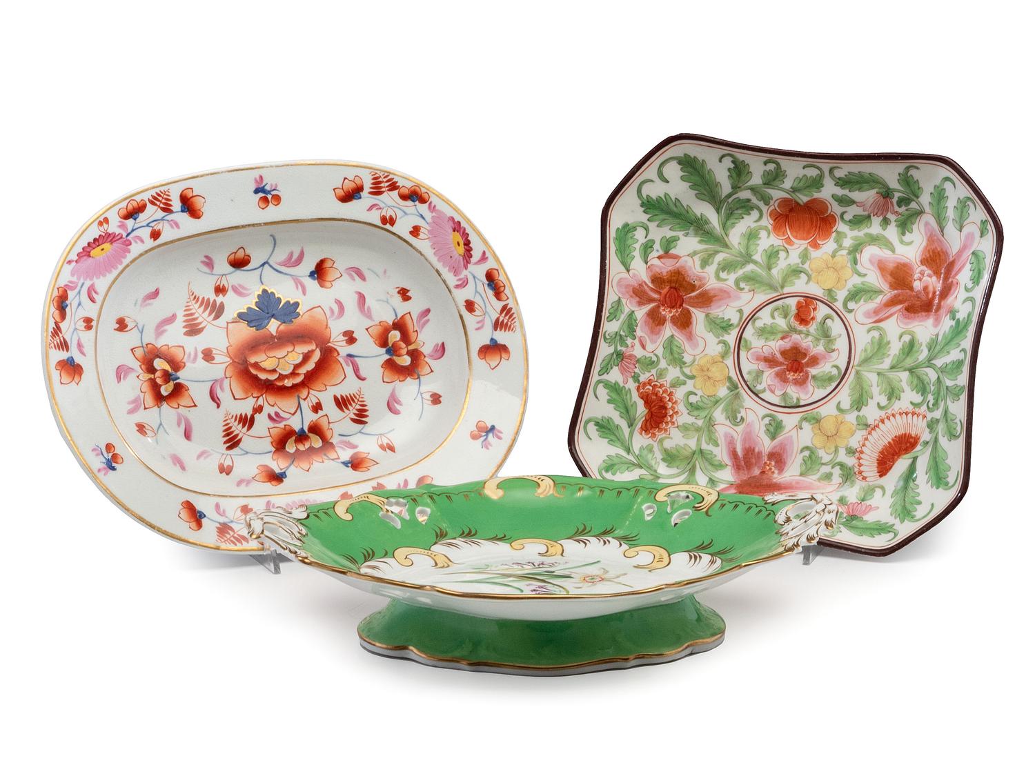 Four Coalport Porcelain Serving Articles