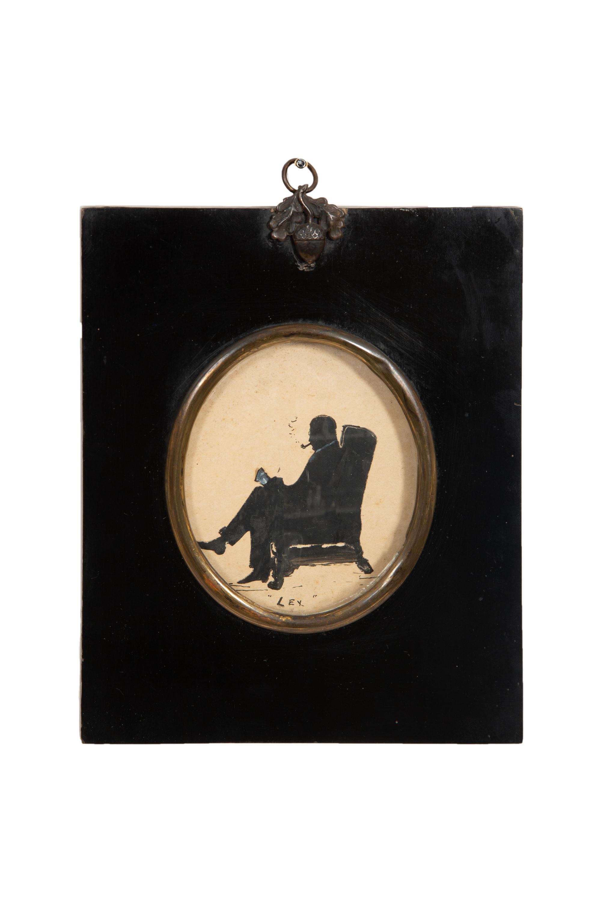 An Assemblage of Framed Paper Silhouettes Featuring 3 Beatrix Sherman Works