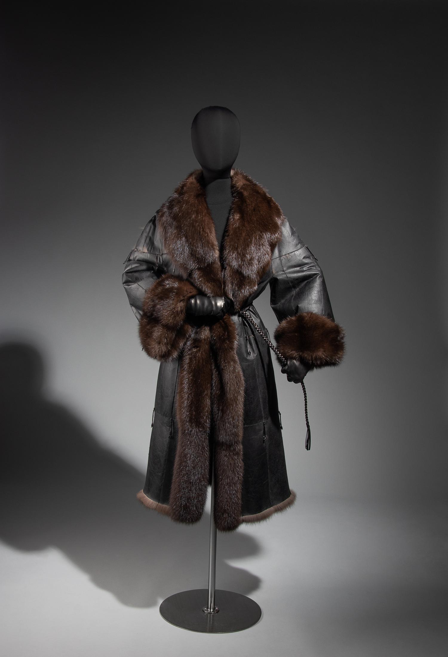 Ralph Rucci Pieced Sable Coat with a Smoothed and Blackened Suede Exterior, 2014