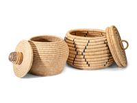 Inuit Lidded Storage Baskets