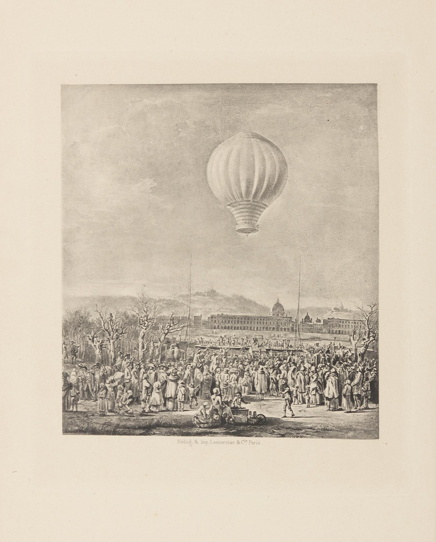 [AERONAUTICS & BALLOONING]. A group of works. Together 7 volumes.