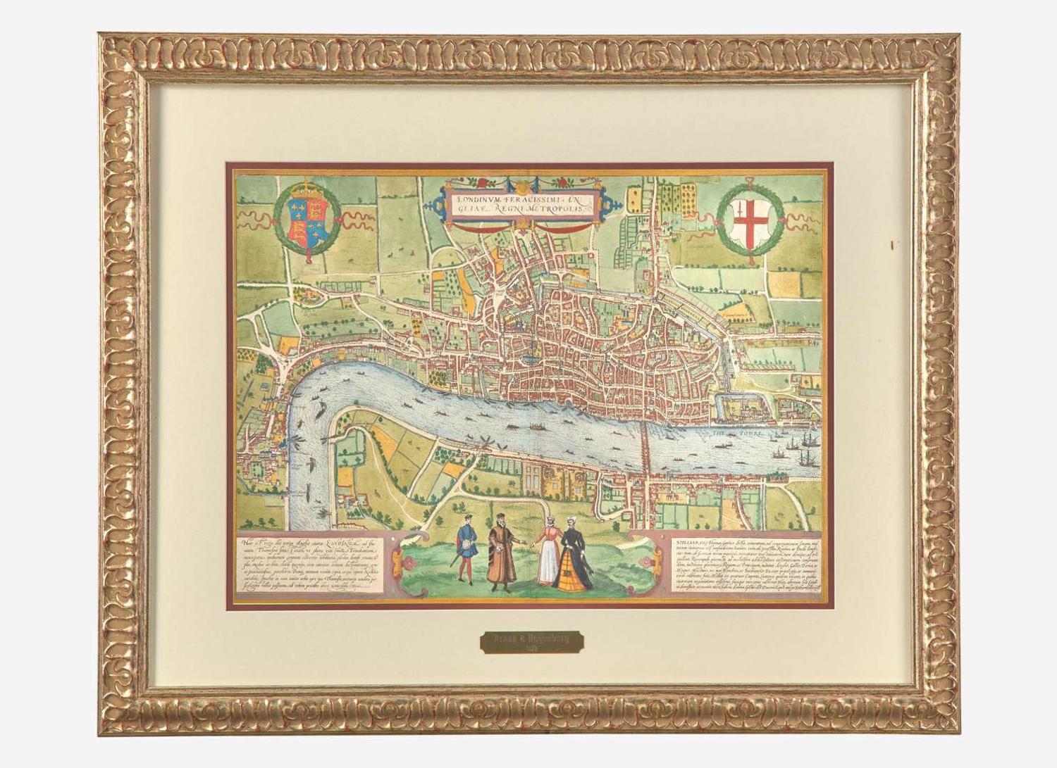 [Maps & Atlases] Braun, Georg, and Frans Hogenberg: Londinum, Feracissimi Angliae...