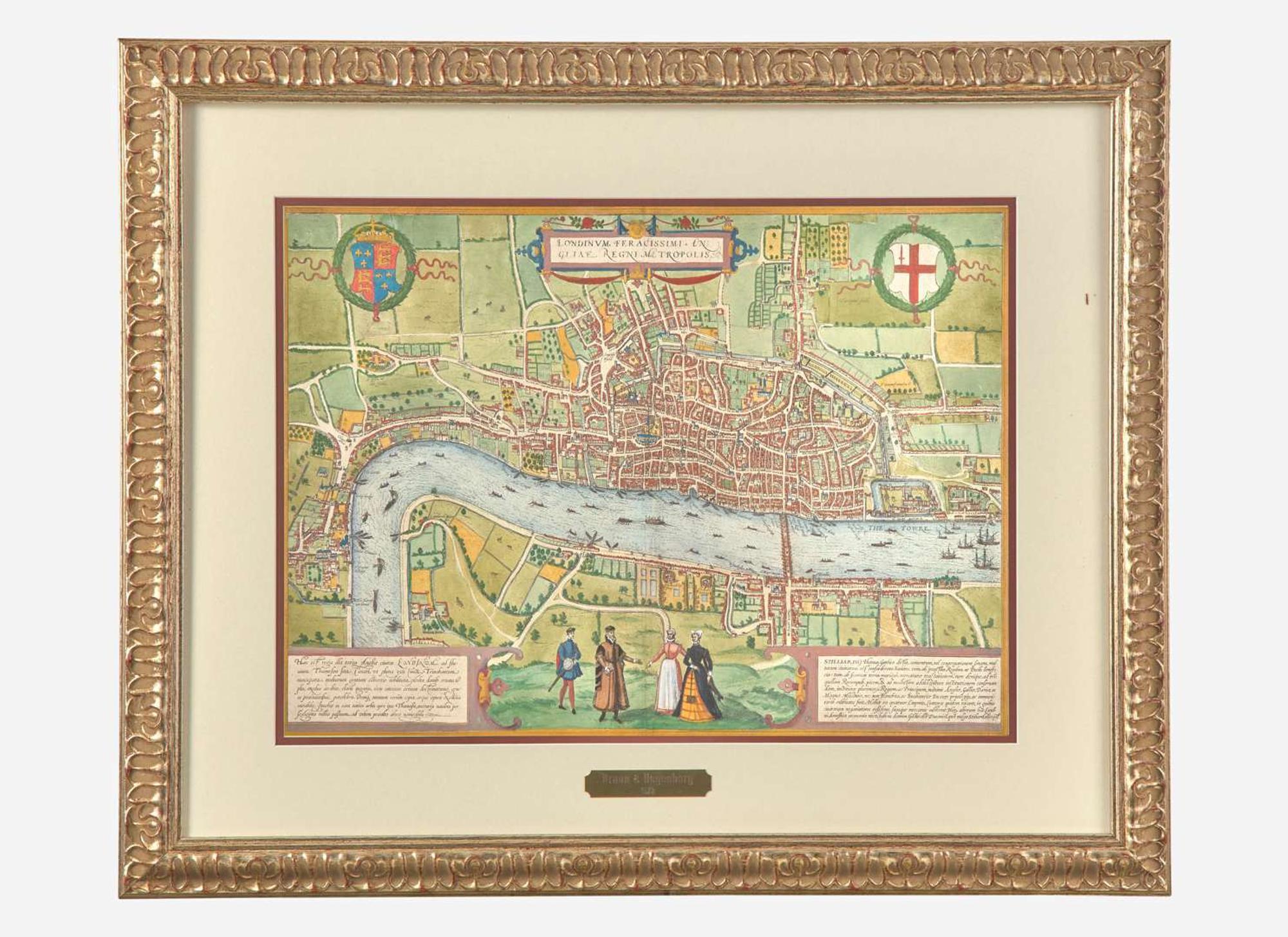 [Maps & Atlases] Braun, Georg, and Frans Hogenberg: Londinum, Feracissimi Angliae...