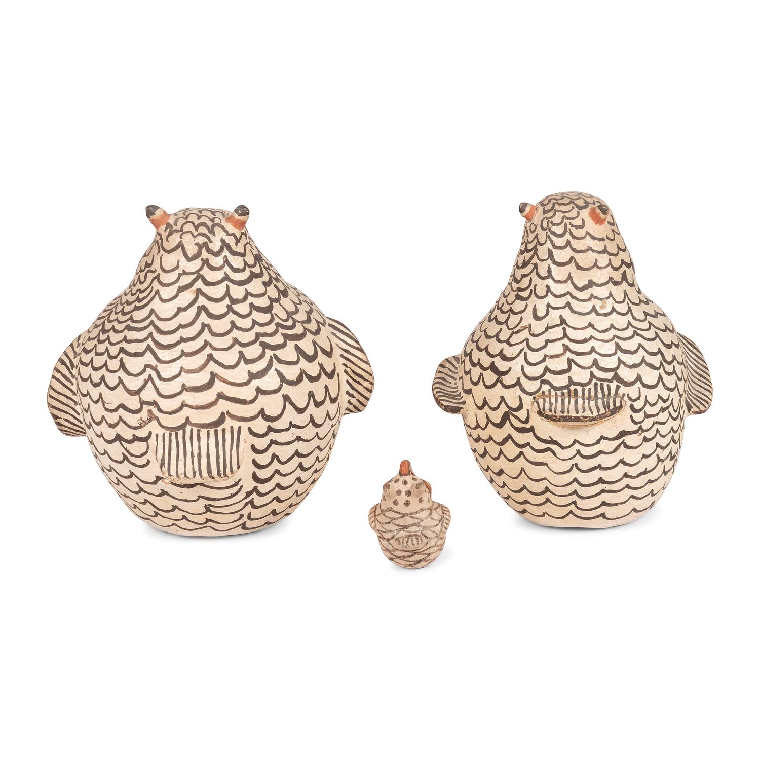 Zuni Pottery Owls