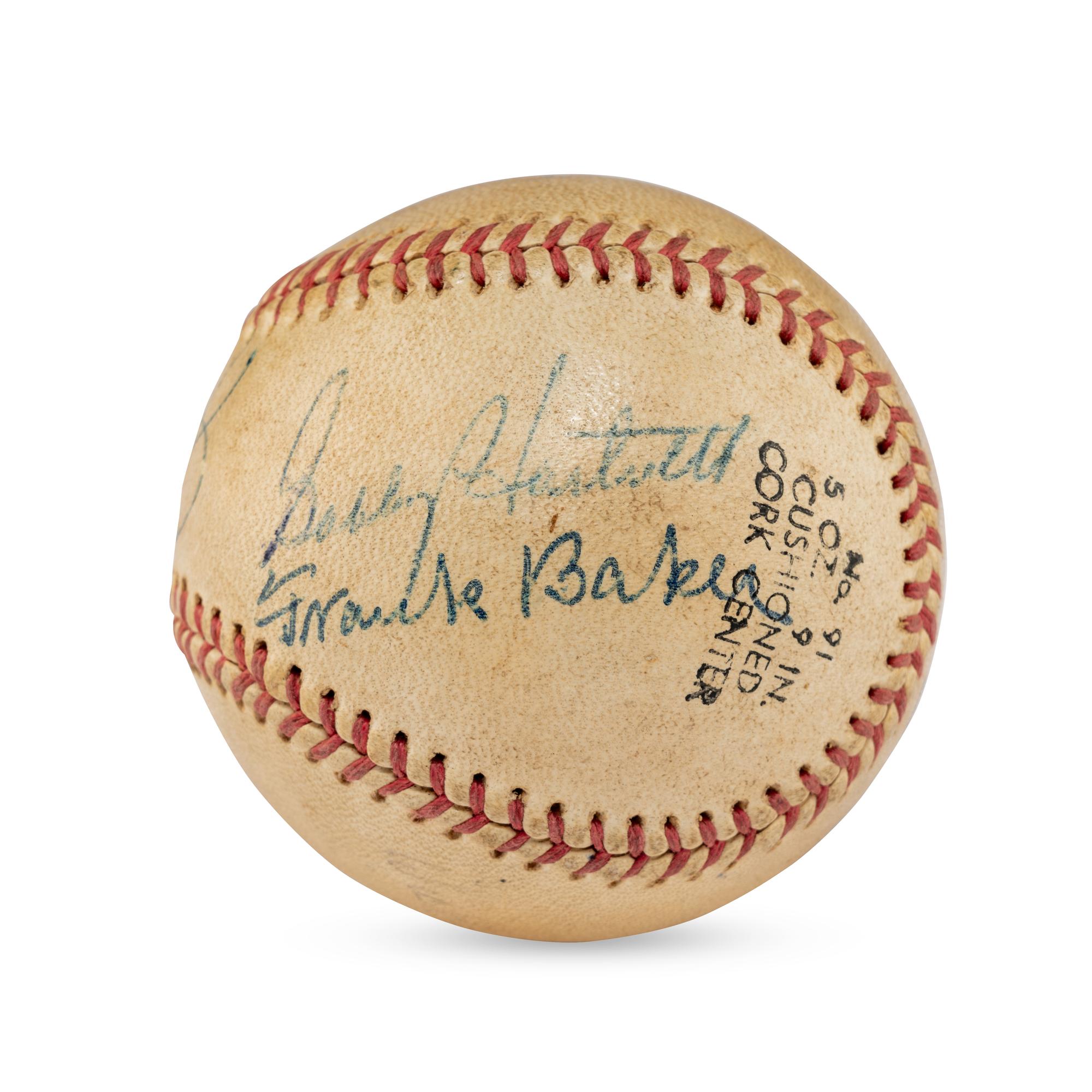 A 1955 Hall of Fame Induction Signed Autograph Baseball Featuring Joe DiMaggio (Beckett Authentication Services Letter of Authenticity)