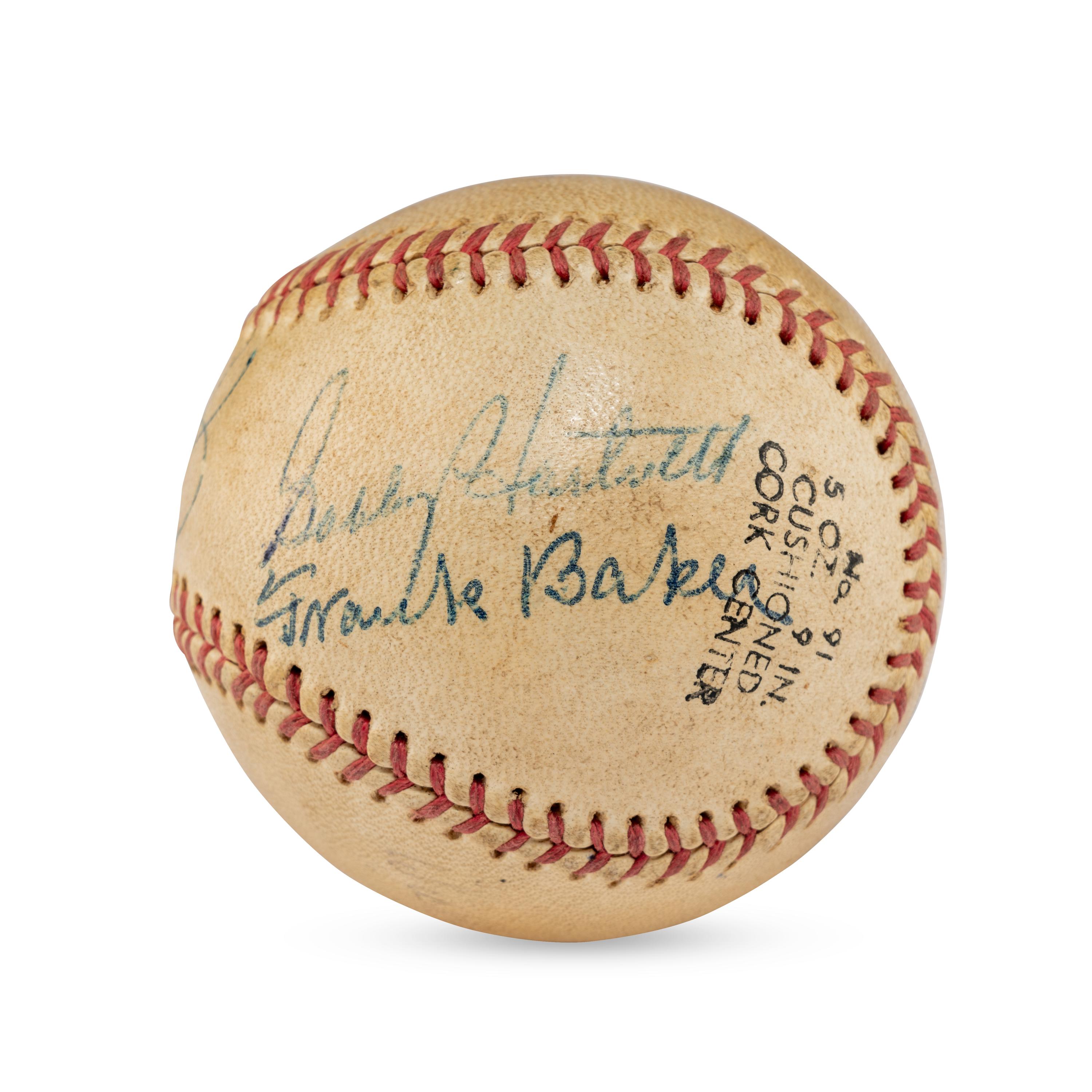 A 1955 Hall of Fame Induction Signed Autograph Baseball Featuring Joe DiMaggio (Beckett Authentication Services Letter of Authenticity)